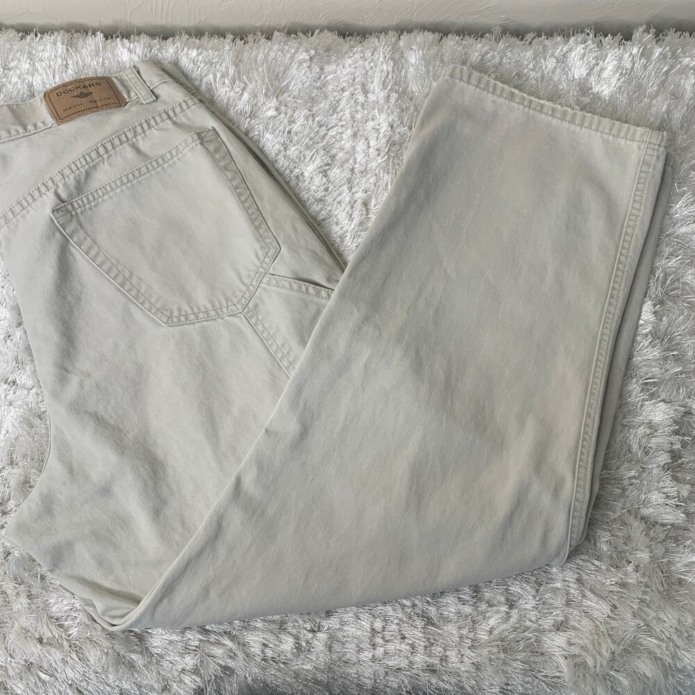 Dockers Carpenter Pants Beige Sz 34 x 30 100% Cotton